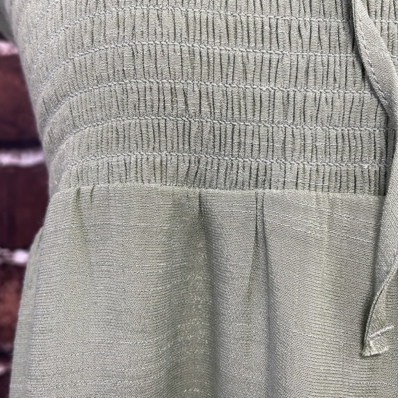 Love Tree Dress Womens Large Green NWT Cute Panel Strapless Maxi Smocked Boho - Picture 9 of 17